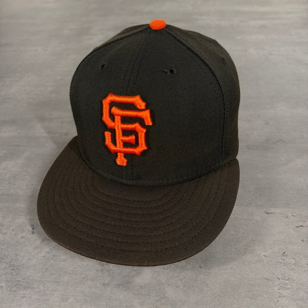 Vintage San Francisco Giants Hat New Era Cap 6 7/8 USA Made 100% Wool Fitted MLB